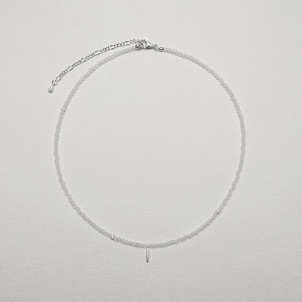 OLIO E ACETO Crystal and Sterling Silver Shell Pendant Necklace OLIO-OA10N20-BY White/Silver